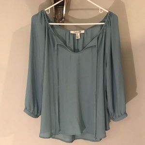 Blue long sleeve shirt